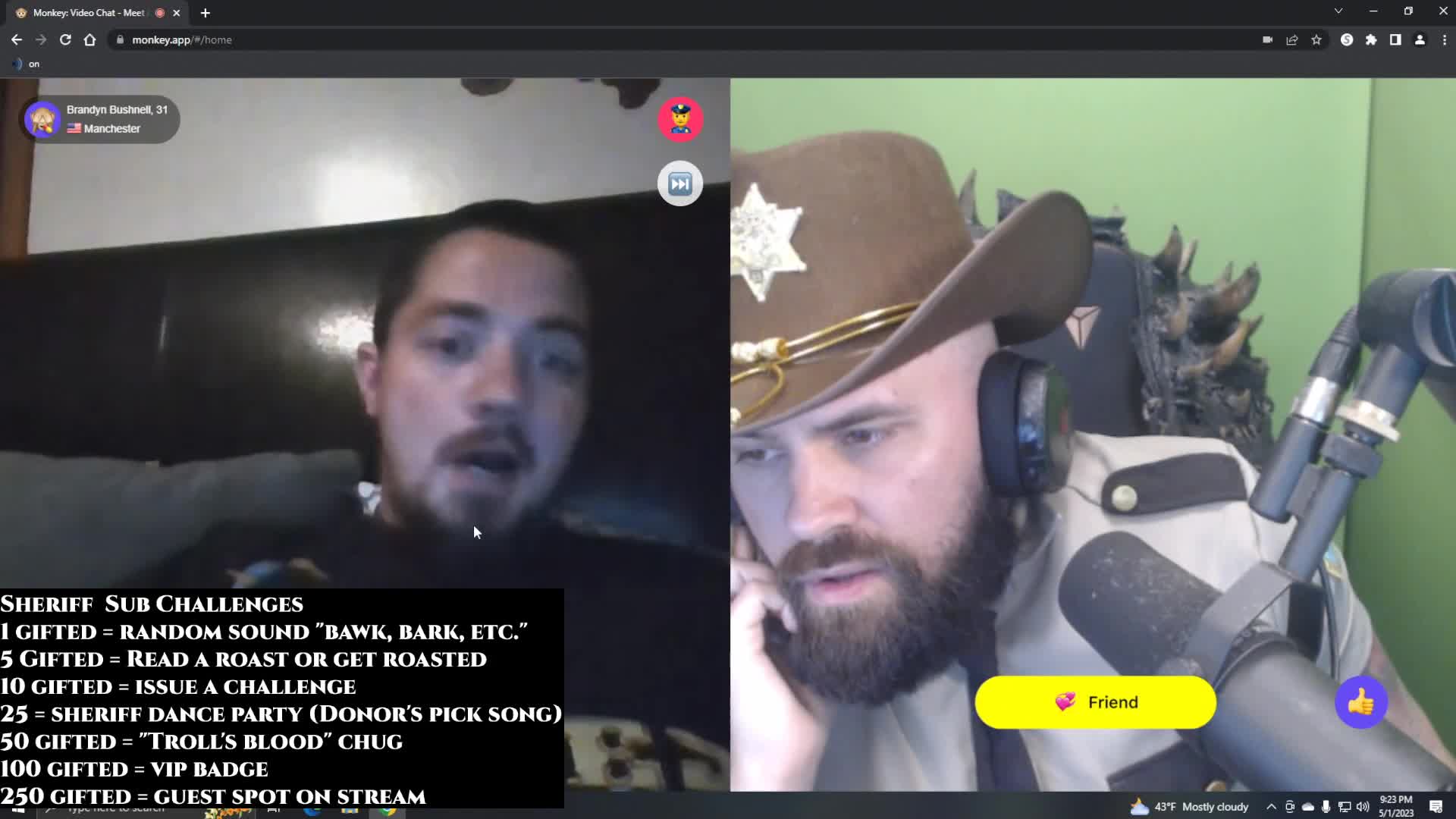 Slayed played by chat
