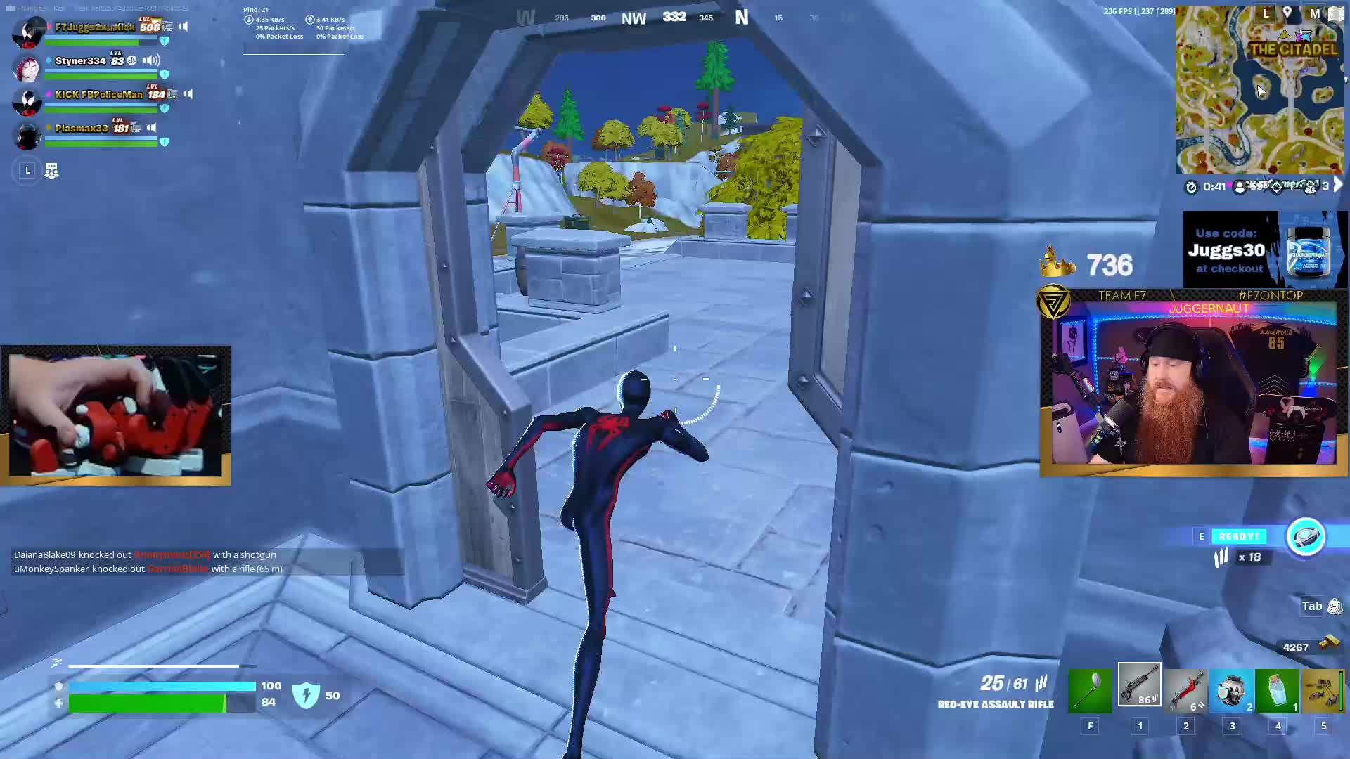 Priceless juggy scared face!