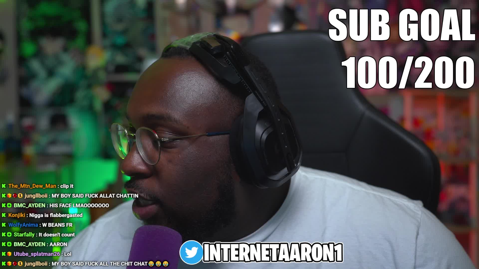 Aaron crying