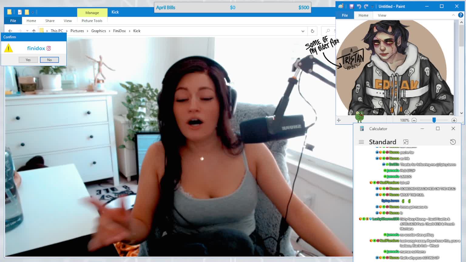 FINI attempting to sing