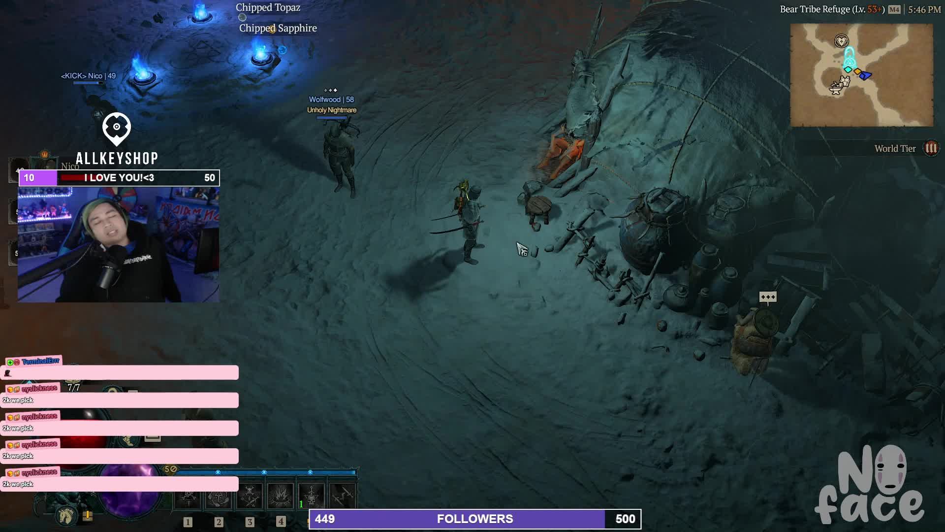 Noface Passed Out Live on Stream