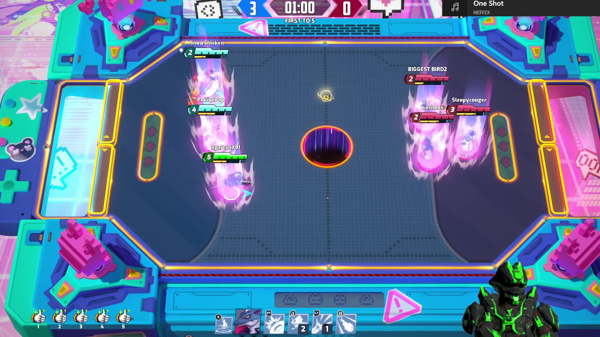 solo goalie puki score in 1v3 after dk and tris KO