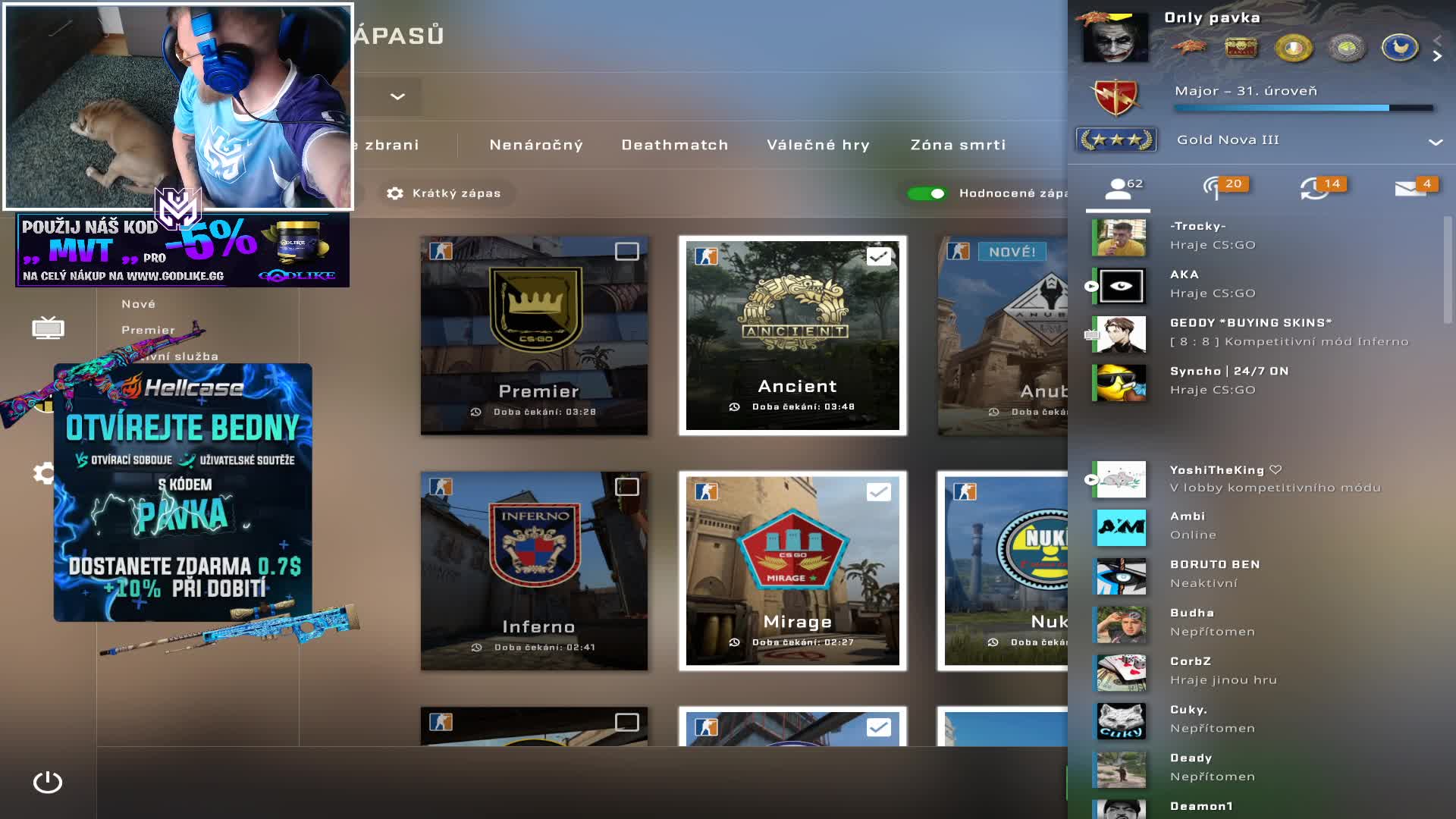 černý se chytají pořád