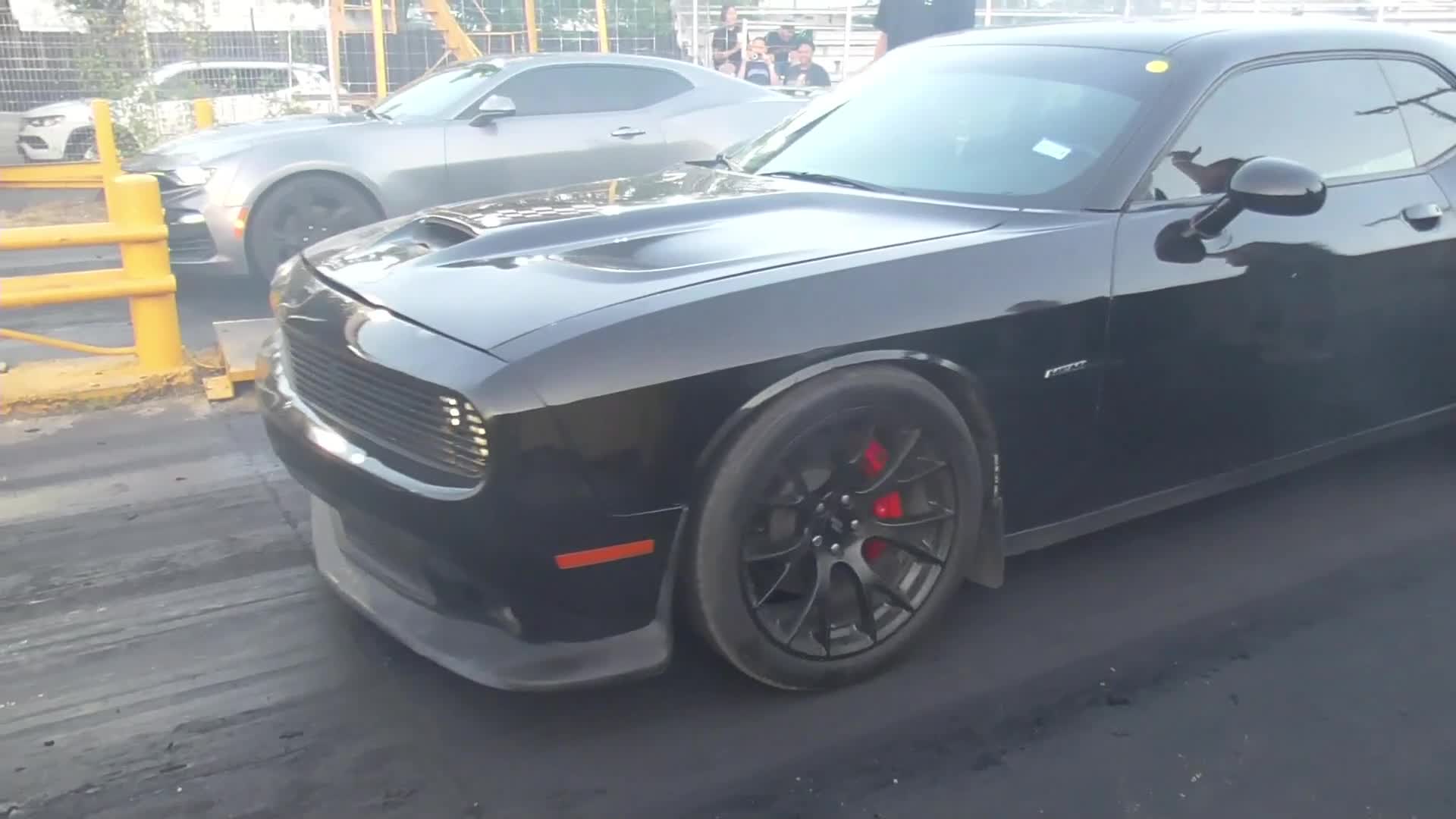 camaro hits the wall