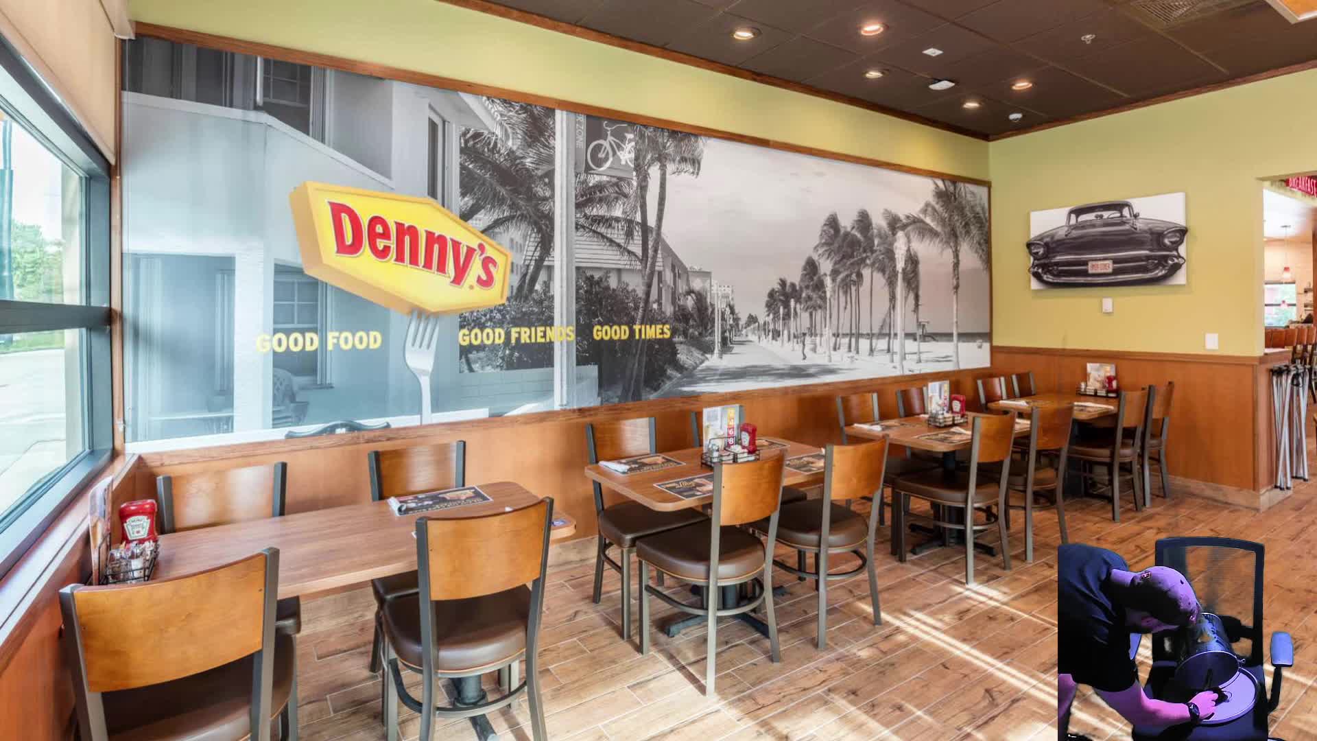 FIREWORK INSIDE A DENNYS