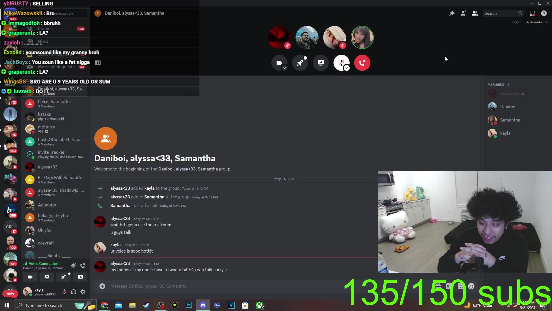 Dom accidently playing dreamybull