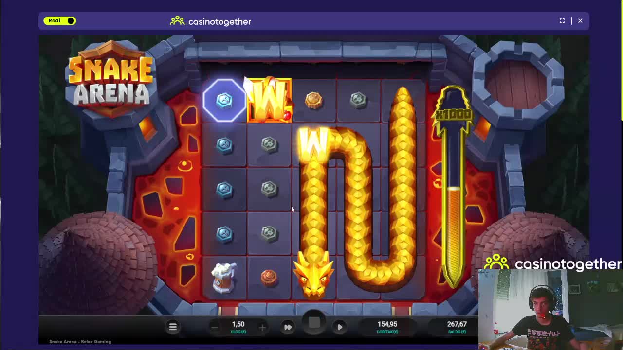 Prvi max win na snake areni