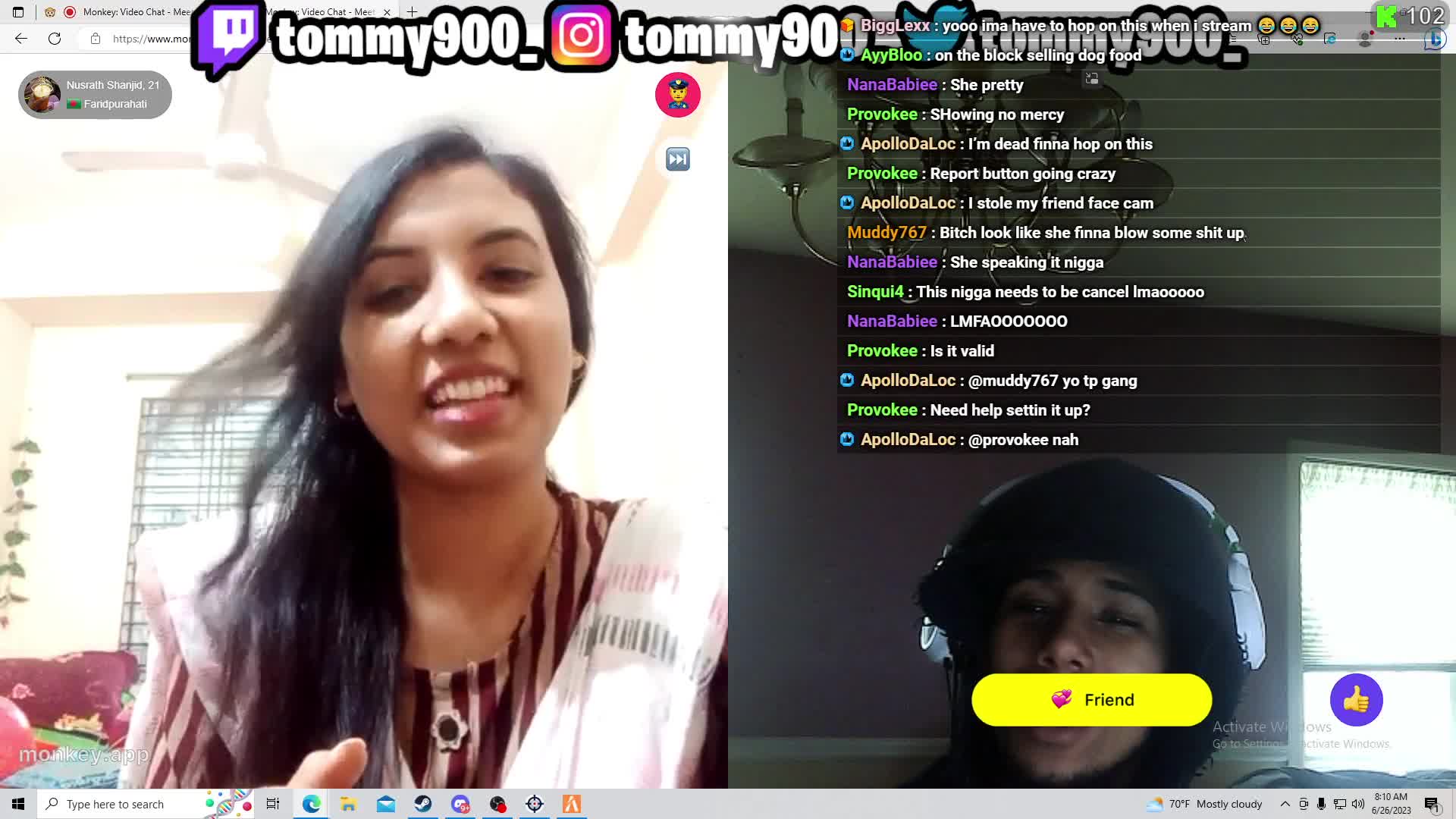 Bro chats with a bomber