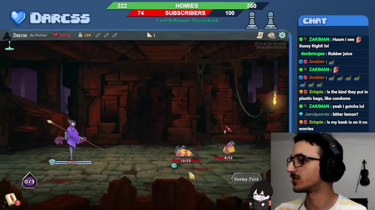 Wut Darcss eats after his sus drink.