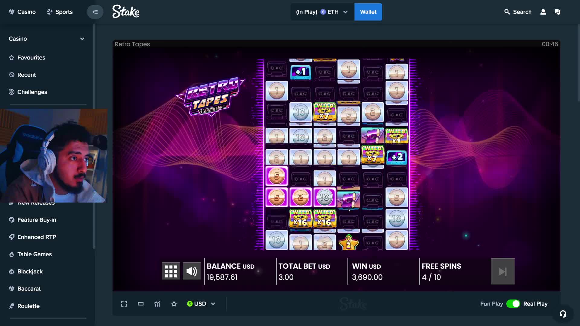 MAX WIN ON THE FIRST DAY OF GAMBA! (RETRO TAPES)