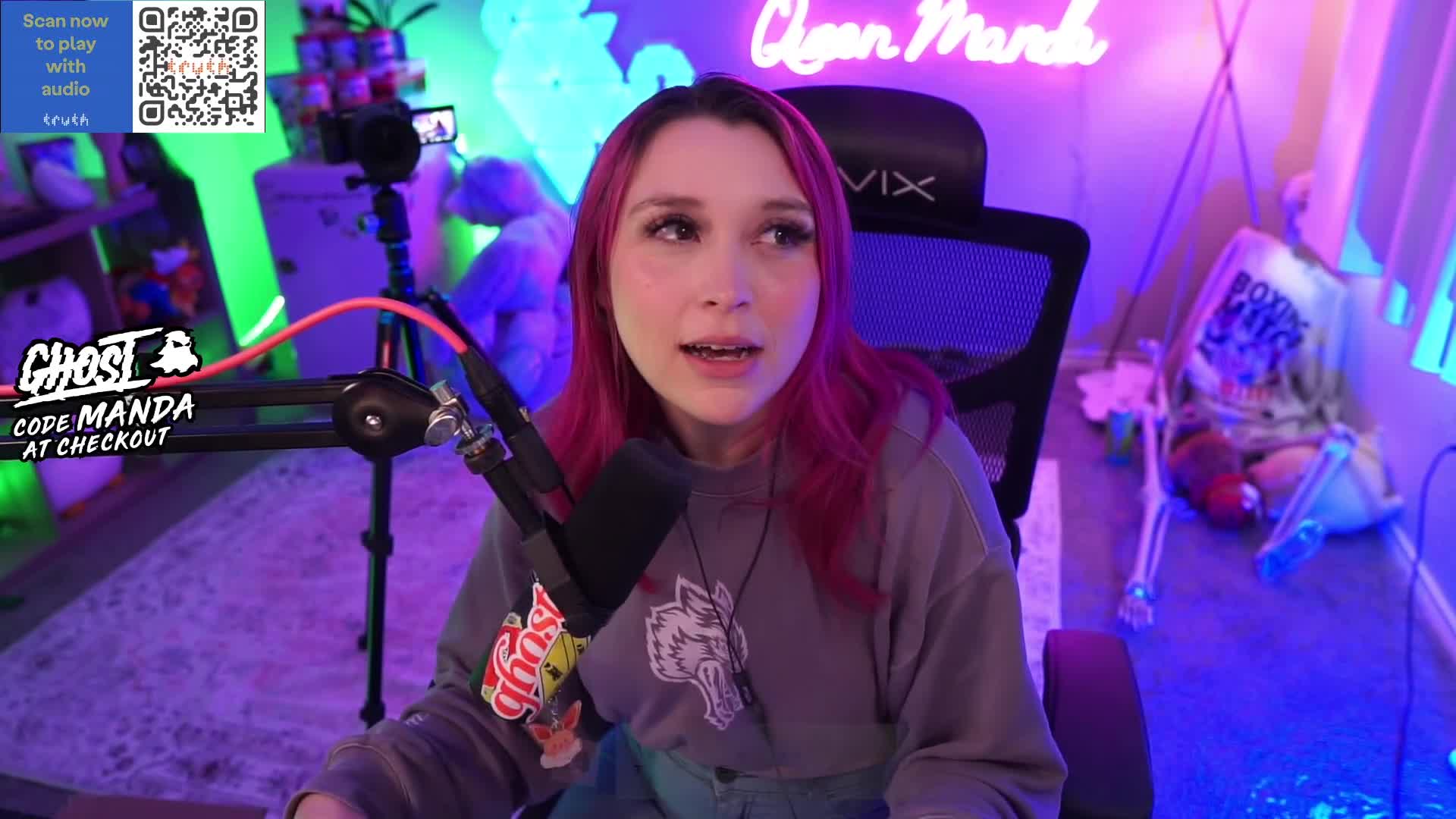 she's got the cone...