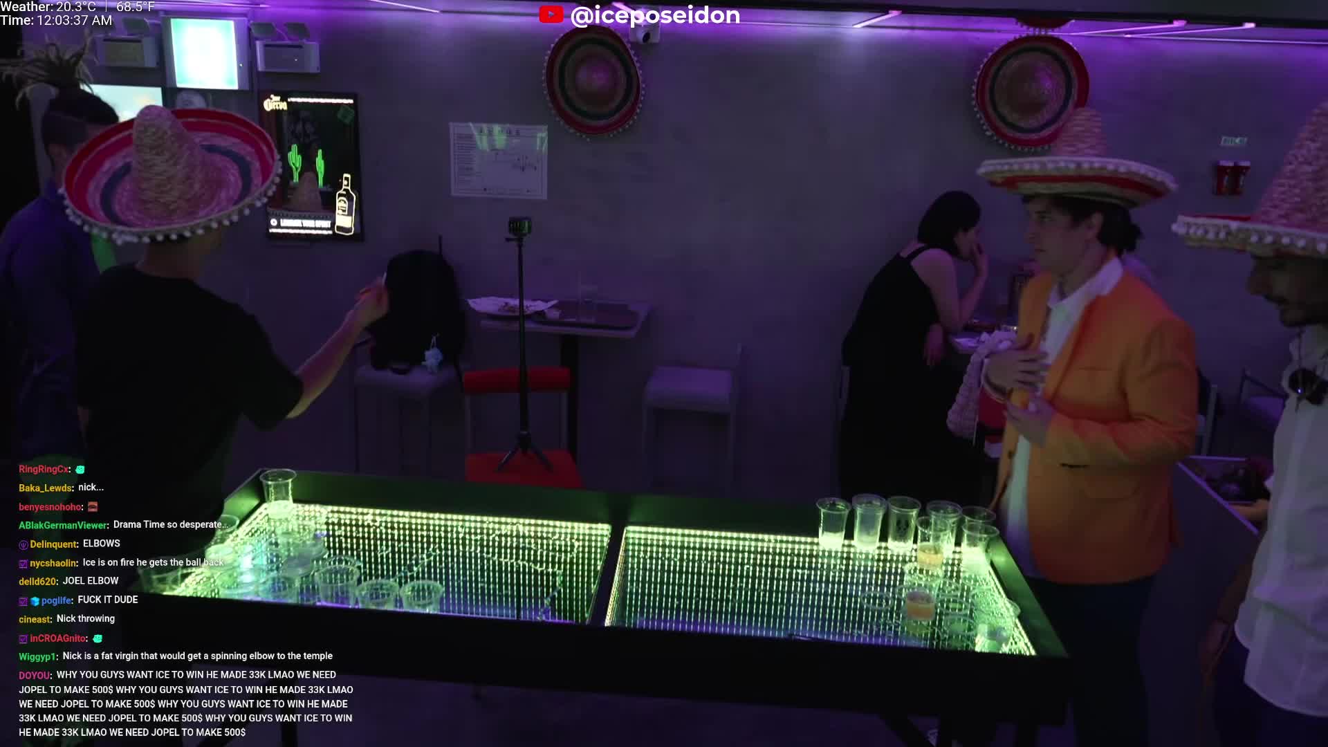 joel beer pong trickshot