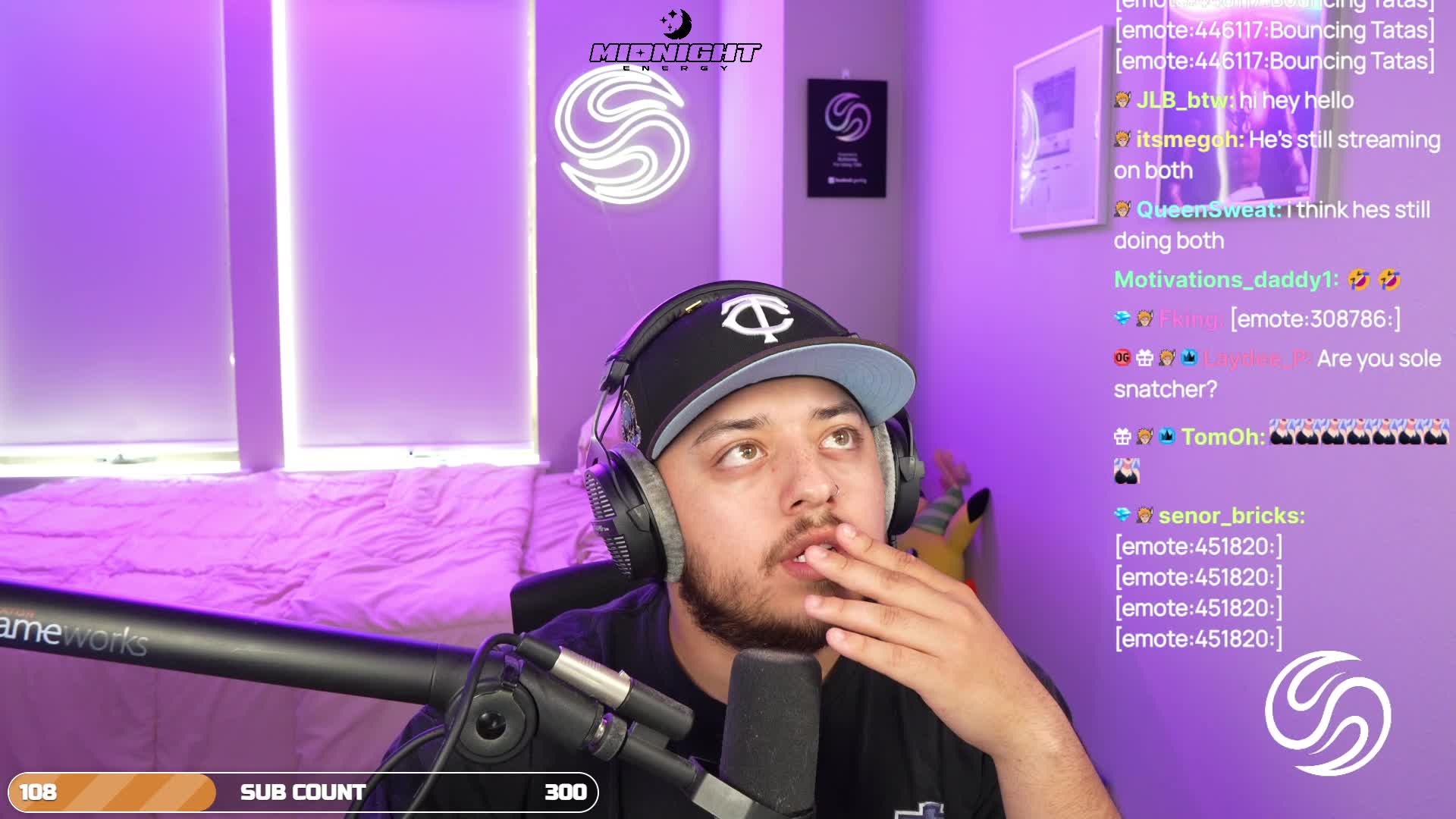 casper rolled off the bed LOL